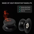 thumbnail image 5 of Uxcell Easy Lifting Universal Plastic Pot Lid Knob Handle Black 2Pack, 5 of 7