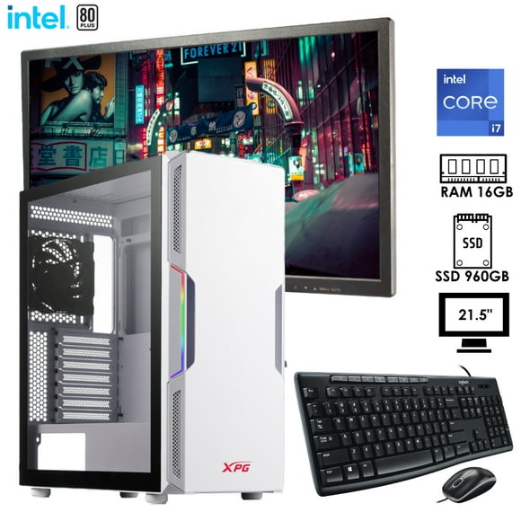 PC gamer i7 12700 Intel SSD 960GB RAM 16GB monitor 21.5" FULL HD