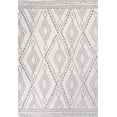 thumbnail image 3 of JONATHAN Y MOROCCAN HYPE 8 x 10 Area Rug, Rih Moroccan Style Diamond - Ivory/Gray, MOH306A-8, 3 of 10