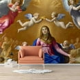 IDEA4WALL 4pcs Virgin Saint Mary Art Painting Wallpaper Removable Wall