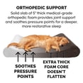 thumbnail image 6 of FurHaven Pet Dog Bed | Orthopedic Microvelvet Luxe Lounger Pet Bed for Dogs & Cats, Espresso, Large, 6 of 10