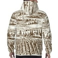 thumbnail image 7 of Wukai Vineyard Landscape 1 Print Men Hoodies Fleece Sweatshirts Long Sleeve Sweaters Pullover Fall Outfits Winter Clothes-Small, 7 of 7