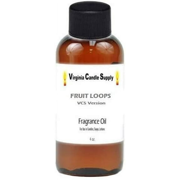 Fruit Loops Type Fragrance Oil 4 oz Bottle for Candle Making, Soap Making, Tart Making, Room Sprays, Lotions, Car Fresheners, Slime, Bath Bombs, Warmers