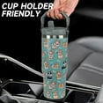thumbnail image 5 of Corgi Gifts for Women 30 oz Corgi Tumbler with Handle Vacuum Reusable Insulated Tumblers with Flip Straw and Top Handle Stainless Steel 30 oz Coffee Mug Corgi Cup Cold for 24 Hours, 5 of 6