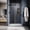 Matte Black, variant on UKS05-3/8" (10mm) Sliding Glass Shower Door, 61-65" W x 80" H Frameless Bathroom Door with Easy-Cleaning Coating