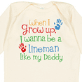 thumbnail image 4 of Inktastic Lineman Like Daddy Boys or Girls Long Sleeve Baby Bodysuit, 4 of 5