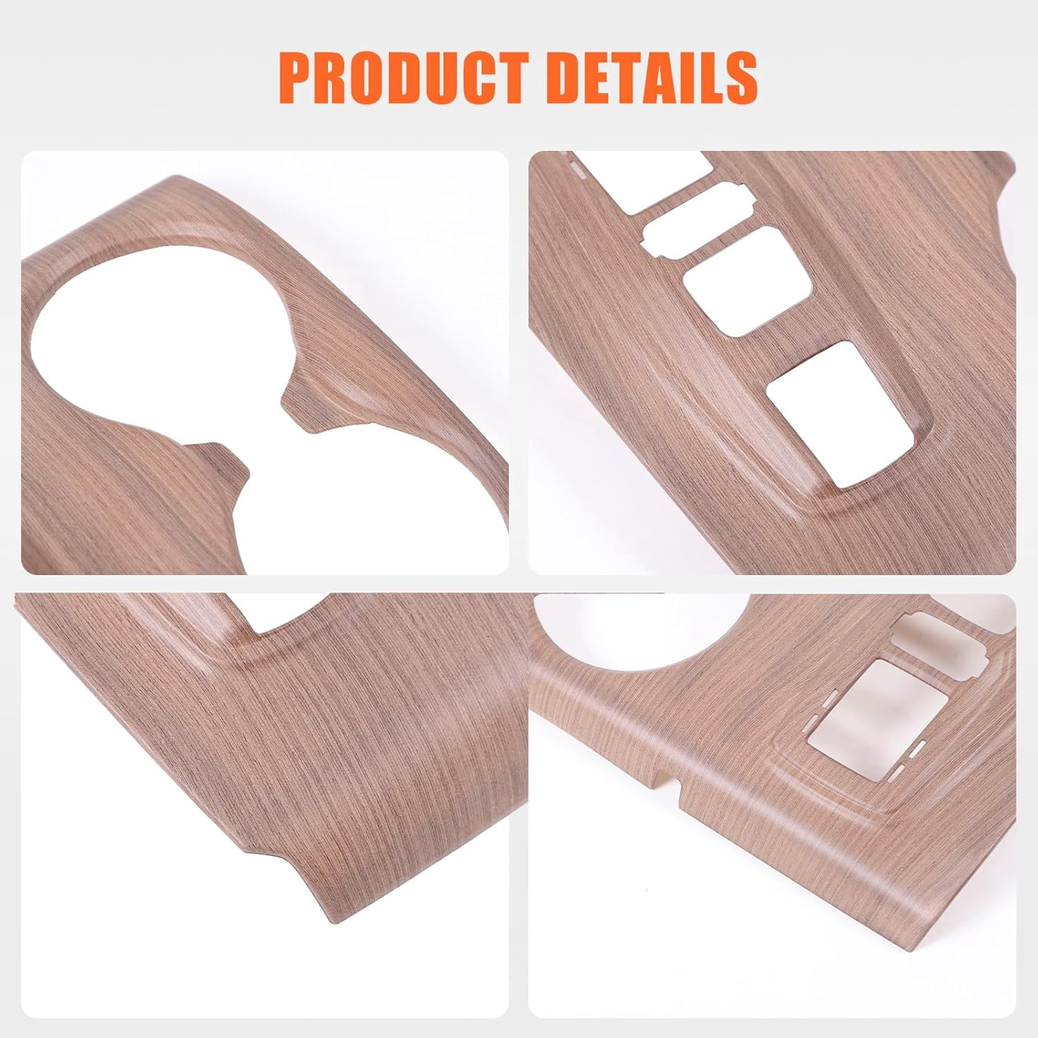 Center Console Gear Shift Panel Cup Holder Cover Trim Compatible with Honda Pilot 2016-2022/ Ridgeline 2020-2023/ Passport 2019-2023 Accessories