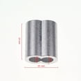 thumbnail image 4 of Sutemribor Manga de bucle de engarce de aluminio de 1/8 de pulgada para cuerda de alambre y cable, 50 piezas, 4 of 5