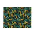 thumbnail image 1 of Wukai Jungle Leopard Yellow for Microfiber Placemat, 18x24 Inch Kitchen Drying Mat for Countertops, Sinks, Drains, 1 of 7