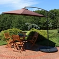 thumbnail image 5 of Sunnydaze 95" Brown Solid Octagon Cantilever Umbrella, 5 of 11