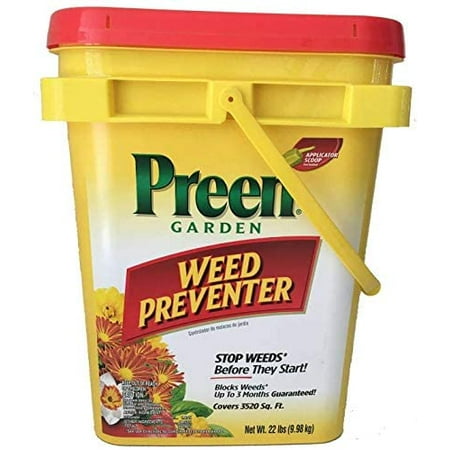 Preen Garden Weed Preventer, 22 Pounds (Covers 3520 sq. ft)