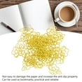 thumbnail image 3 of Paper Clips, Yellow Metal Paper Clips Flower Shaped 45pcs Compact  for School for Office, 3 of 7