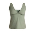 thumbnail image 6 of Time and Tru Women’s and Women’s Plus V Neck Tankini Top, Sizes XS-2X, 6 of 6