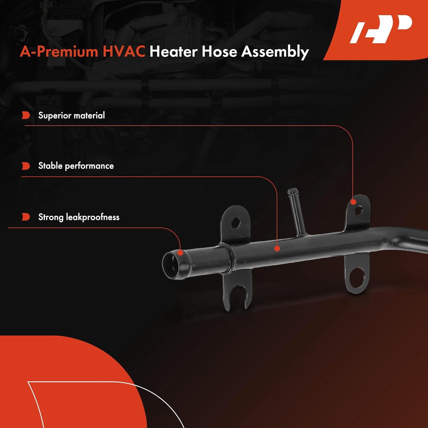 A-Premium HVAC Heater Hose Pipe Line Assembly Compatible with Ford F-150, F-150 Heritage, F-250 Super Duty, Expedition, E-150 Econoline, E-250, E-350 Club Wagon, Excursion & Lincoln Navigator, 5.4L