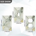 thumbnail image 7 of Yayeee Duplex Wall Plate 1-Gang 4.5"x2.7" Home Receptacle Light Switch Decorative Outlet Cover, Gray Marble Pattern, 7 of 7