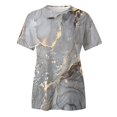 thumbnail image 3 of WILLBEST Canada T Shirt Womens Spring Summer Colorful Printed Short Sleeve O Neck T Shirt Top, 3 of 4