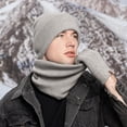 thumbnail image 2 of Clearance! Baberdicy Men Women Winter Hat Warmer Scarf Touchscreen Gloves Set Warmer Neck Thick Knit Hat Set B, 2 of 5