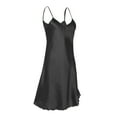 thumbnail image 3 of Womens V Neck Nightgown Loose Sleepshirt Comfy Sleeveless Nightdress Women Nightshirt Soft Sleepwear, Dark Purple, XL, 3 of 7