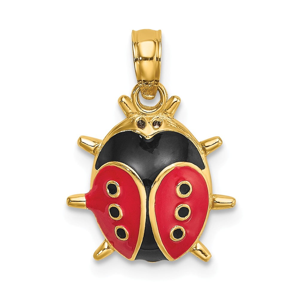 Details about 14k 14kt Yellow Gold 3-D ENAMEL LADYBUG Charm PENDANT 16.7 mm X 12.6 mm Details about 14k 14kt Yellow Gold 3-D ENAMEL LADYBUG Charm PENDANT 16.7 mm X 12.6 mm
