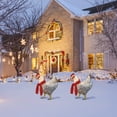 thumbnail image 3 of JLFNYA Christmas Decorations Clearance！2D Luminous Chicken with Scarf Holiday Decoration,Plane Printing Decoration,Christmas Outdoor Decoration, 3 of 8