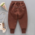 thumbnail image 4 of WOLLED Kids Boys Girls Thickened Pants Drawstring Pants Winter Thickened Pants for Toddler 1-7 Years Old, 4 of 9
