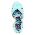 thumbnail image 4 of Women Nubuck Peep Toe Cross Band Platform Stiletto Ankle Strap Sandal CF32, 4 of 5