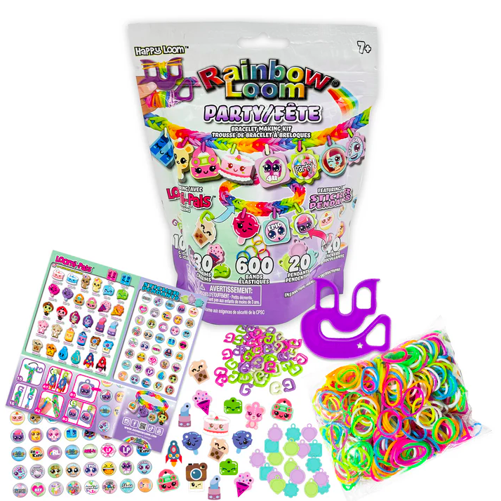Rainbow Loom Loomi-Pals Charm Bracelet Kit with Collectible Charms - Party