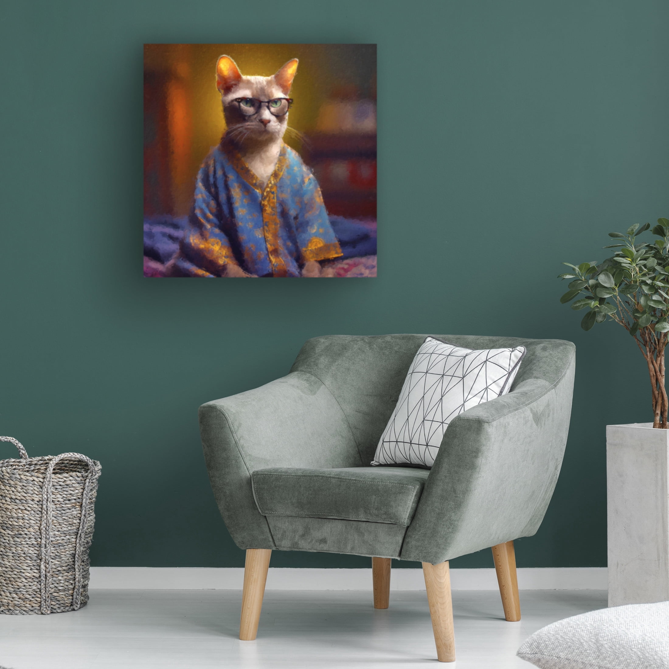 Canvas Wall Art - Sean Parnell 'Leader' Wall Art for Living Room, Bedroom, or Office Décor by Trademark Fine Art - 35 x 35 Inches