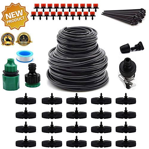 25pcs Dripper on Stake Flantor Garden Irrigation Dripper,New Upgrade 25pcs Dripper on Stake Drip Watering System Saving Water Adjustable Drip System for Garden Greenhouse,Flower Bed,Patio,Lawn 