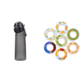 thumbnail image 1 of Botella de Agua con Pajita Saborizada 650ML Drink More Cup Gris Grafito Gris, 1 of 7