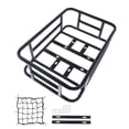 thumbnail image 4 of Almencla Bike Rear Basket Iron Luggage Package Rack Tailstock Holder Bike Cargo Rack Rear A, 4 of 7