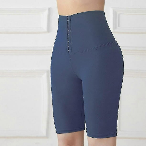 Women High Waist Body Shapewear Panties Waist Cincher Slimming Underwear High Waist Shorts Fajas Briefs Shapers Sports Fitness,5 Points Blue