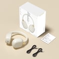 thumbnail image 4 of asxite Over Ear Headphones,Head Mounted Wired And Wireless Double Mode Foldable Soft Headband Low Latency High Battery 5.4 Sports Gaming Bluetooth Headphones Earphones White, 4 of 4
