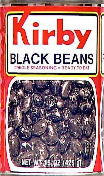 (6 pack) Goya Kirby Black Beans 15 oz Can - Rich in Protein & Fiber