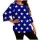 thumbnail image 3 of TaTaai Plus Size Gradient Print T-Shirt, Women's Long Sleeve Round Neck Top, Casual Loose Fit Blouse, Soft Home Wear, All Seasons Daily Attire Gift, 3 of 6