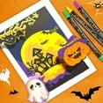 thumbnail image 4 of 12 Colors Dual Tip Acrylic Paint Pens Markers, Premium Acrylic Paint Pens for Halloween Decorations, Wood, Canvas, Stone, Rock Painting, Glass, Ceramic Surfaces, Pumpkin Painting Kit DIY Crafts, 4 of 6