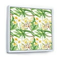 thumbnail image 3 of Yellow Flowers and Tropical Foliage VI 30 in x 30 in Framed Painting Canvas Art Print, by Designart, 3 of 5