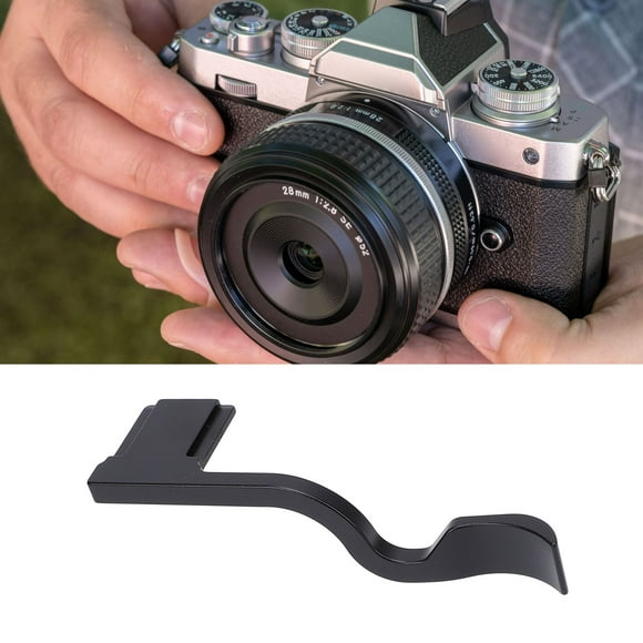 Aluminum Alloy Camera Thumb Grip Metal Thumb Up for ZF ZFC Camera, Hot Shoe Dust Proof Cover, Ergonomic Body Design for Stable Hand Hold