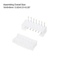 thumbnail image 2 of 2mm Paso Conector Kits 7 Pasadores Macho Hembra Encabezado Recto Ángulo Pasador Zócalo Carcasa Cable Adaptador y Crimpado DIP, 50 Juegos, 2 of 7