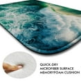 thumbnail image 6 of Beach waves 1057 Non-Slip Memory Foam Bath Rug: Absorbent, Quick-Dry, Machine Washable, Soft & Comfortable - M, 6 of 7