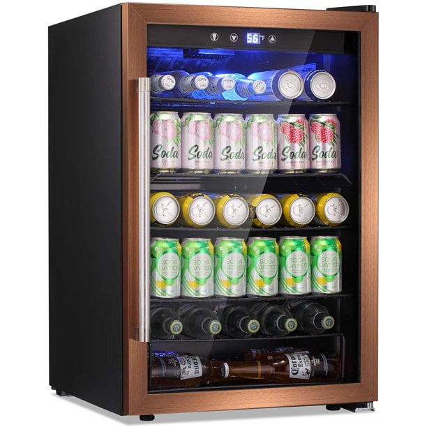 double door beverage refrigerator