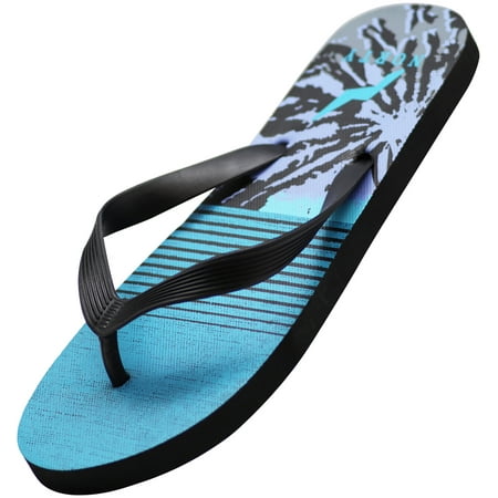 

NORTY Mens Flip Flops Adult Male Beach Pool Thong Sandals Blue