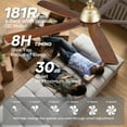 thumbnail image 3 of 52 inch Modern Gold Ceiling Fan with Light and Remote, Farmhouse 5 Blades Solid Wood Large Airflow Quiet Reversible DC Motor Fan for Indoor Outdoor Porch Bedroom, 3 of 9