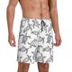 thumbnail image 2 of Fotbe Hand Drawn Turtle Pantalones Cortos de Pijama para Hombre, Ropa de Dormir, Pantalones de Pijama Cortos para Hombre-Medium, 2 of 6