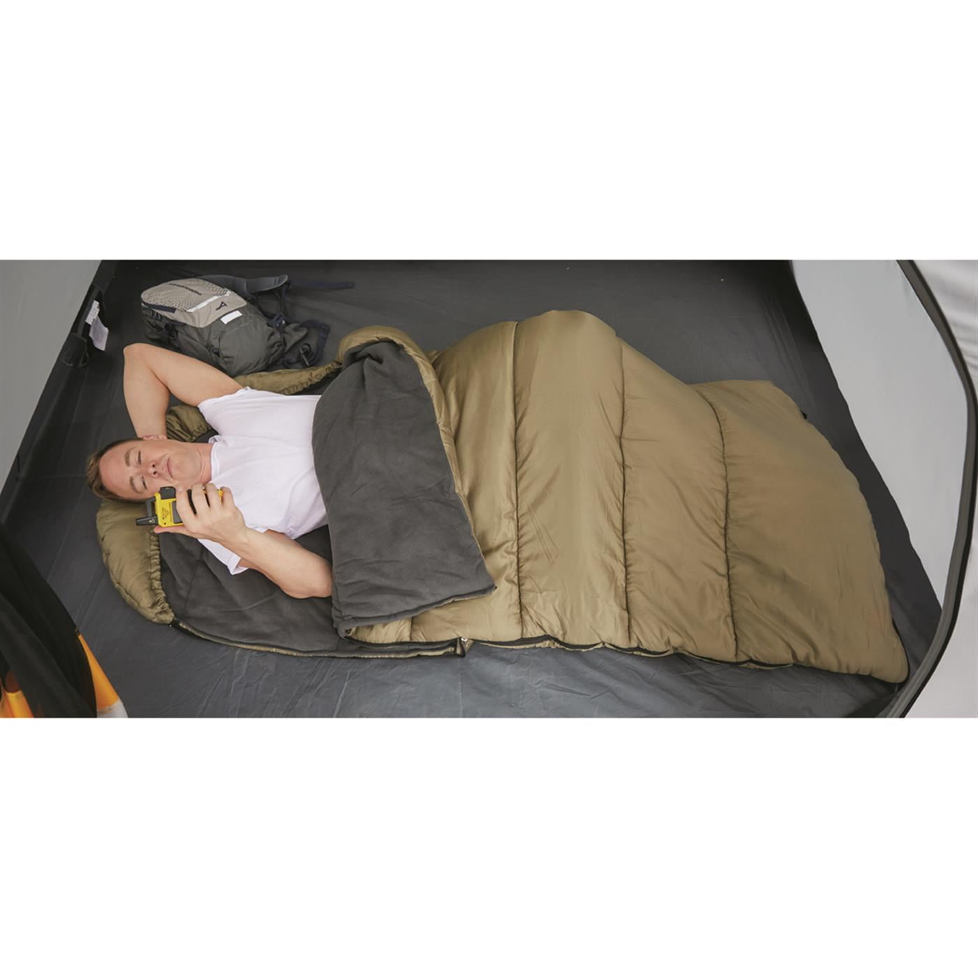 Guide Gear Fleece Lined Sleeping Bag, -15°F