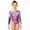 a-Purple, variant on Girls Dance Gymnastics Outfit Sets Glitter Graphic Long Sleeve Leotard Shorts Hairband Clothes Set 5-12 Years