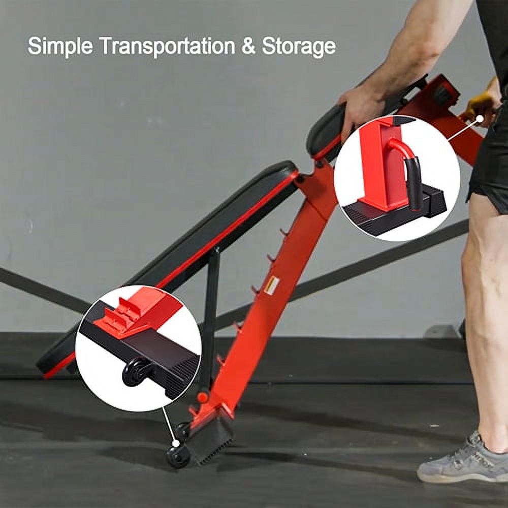 Relife Sports Adjustable Weight Bench for Full Body Workout, Incline and Decline Weight Bench