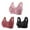 R-61-pinky, variant on Bigersell Front Opening Bras for Senior Women Push up Padded Bra No Underwire V-Neck Comfortable Soft Bra Snap Front Closure Bras for Women Everyday Wireless Bras Underwear A-3-Pink L