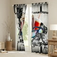 thumbnail image 3 of Manfei Popcorn Cinema Blackout Curtains Set of 2 (38x54 Each),Retro Cinema Filmstrip Curtains and Drapes,Gray Red White Living Room Curtains For Kids,Ultra Soft Home Decor, 3 of 6