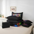 thumbnail image 3 of Erosebridal Gamepad Bedding Sets Queen Size for Teens, Street Graffiti Comforter Sets with Sheets, Modern Video Game Reversible Bed Set, Ultra Soft Room Decor, 7pcs, 3 of 4